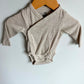 H&M Tan Organic Bodysuit / 2-4m