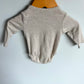 H&M Tan Organic Bodysuit / 2-4m