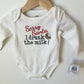 NEW Organic Santa Bodysuit / 3-6m