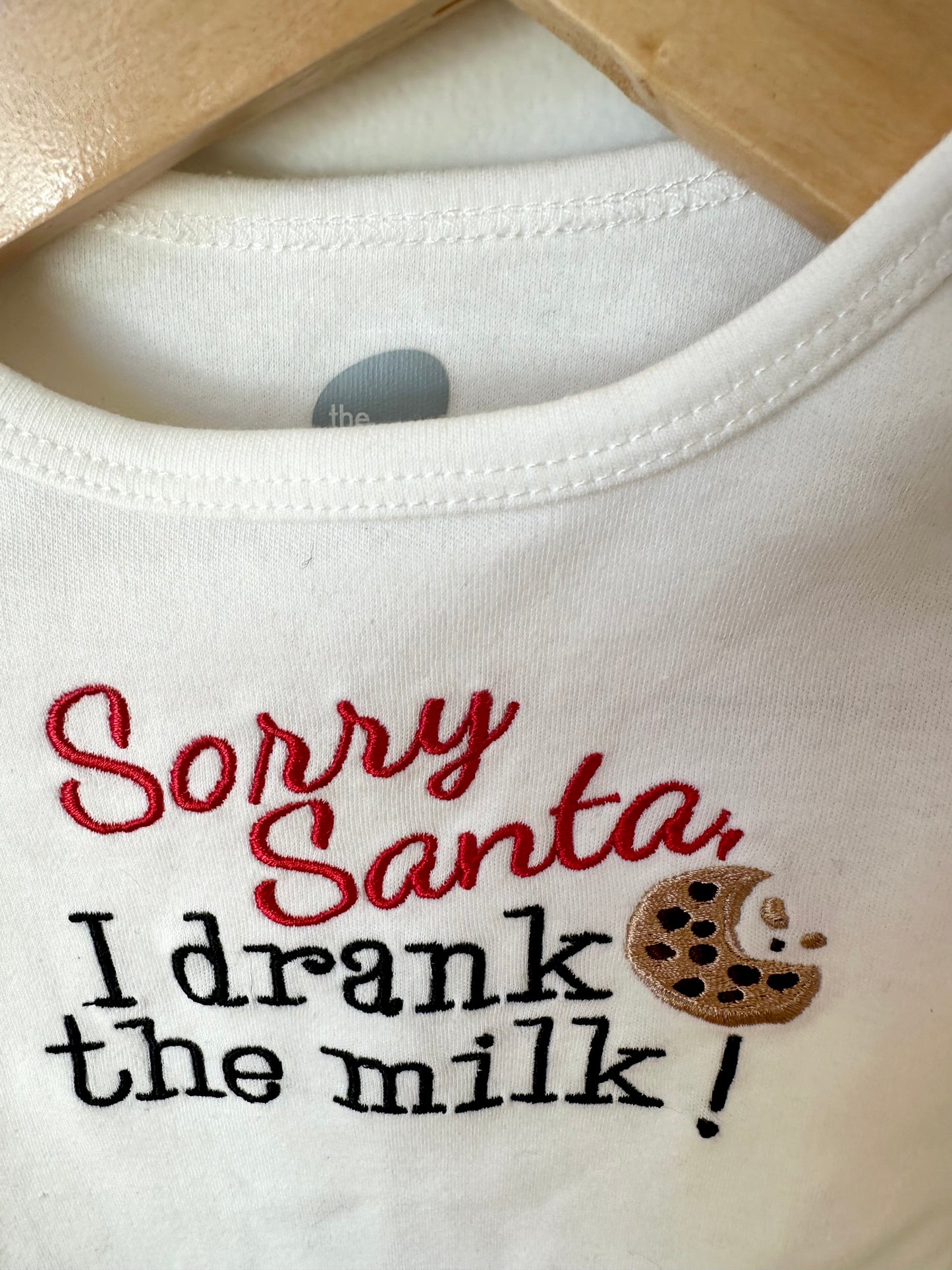 NEW Organic Santa Bodysuit / 3-6m