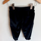Snowflake Black Velour Pants / 24m