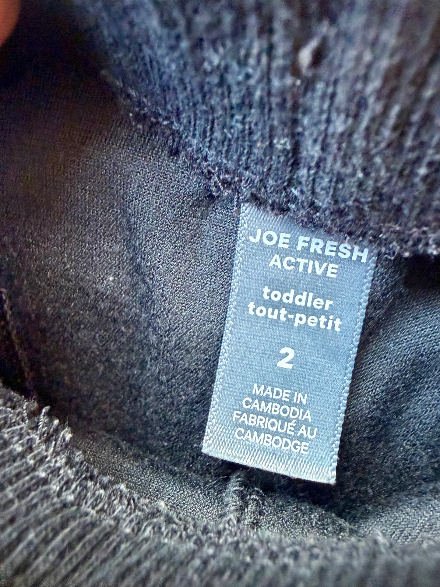 Snowflake Black Velour Pants / 24m