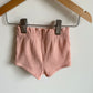 Pink Rib Bumble Bee Shorts / 3m