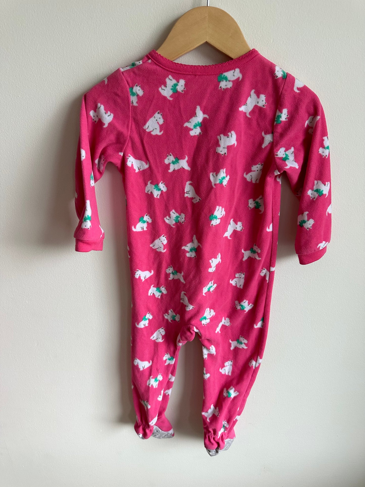 Pink Fleece Puppy Sleeper / 2T