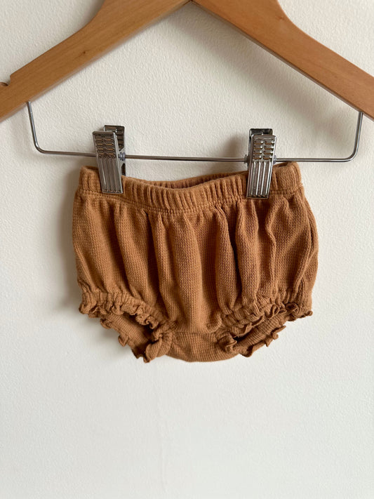 Caramel Waffle Knit Shorties / 0-3m