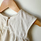 Cream Flowy Tee / 6m