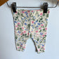 Violet Butterfly Floral Leggings / 3-6m