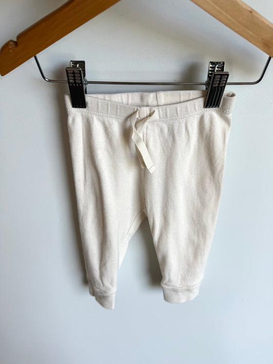 White Tapered Pants / 6-12m