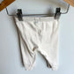 White Tapered Pants / 6-12m