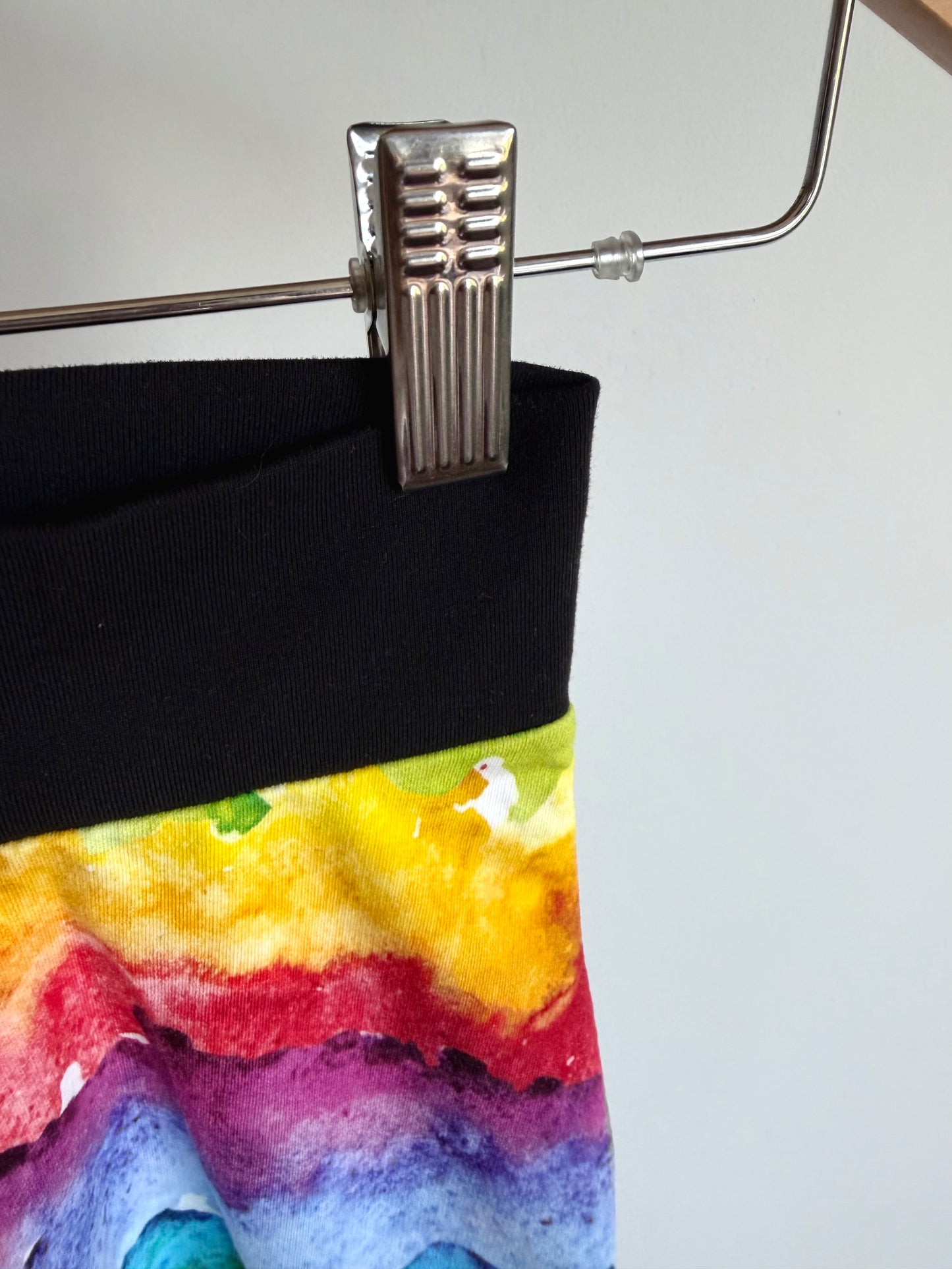 Rainbow Watercolor Pants / 3-6m