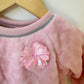 Pink Velour Crew Neck Sweater / 18m