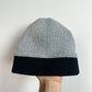 Black + Grey Knit Toque / (Medium) 2-3T
