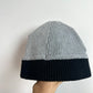 Black + Grey Knit Toque / (Medium) 2-3T