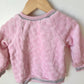 Pink Velour Crew Neck Sweater / 18m