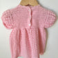 Hand Crafted Pink Knit Dress / 6m