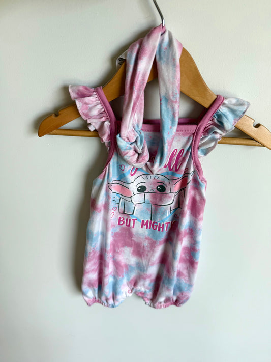 Small But Mighty Romper + Headband / 3-6m