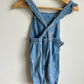 Chambray Flower Overalls / 12m