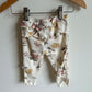 Floral Ribbed Leggings / 6-9m