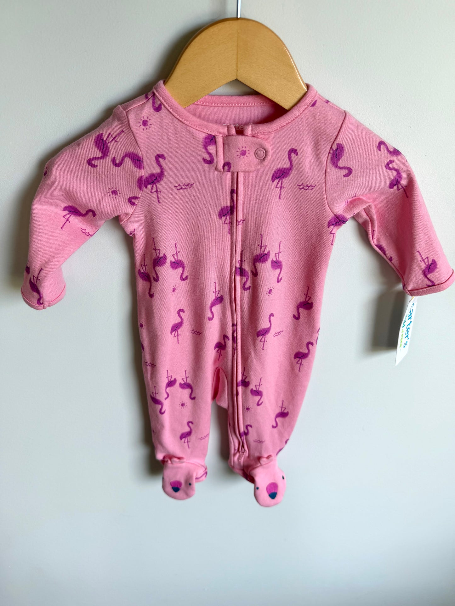 Flamingo Footed Sleeper (With Tags) / 0-3m
