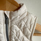 Cream Quilted Vest / 0-3m