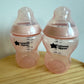 Pink Tommy Tippee Bottles (2) 260 ml