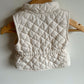 Cream Quilted Vest / 0-3m