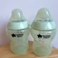 Green Tommy Tippee Bottles (2) 260 ml