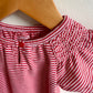 Red Striped Ruffle T-shirt / 0-3m