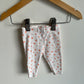 Peach Floral Leggings / 0-3m