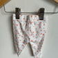 Peach Floral Leggings / 0-3m