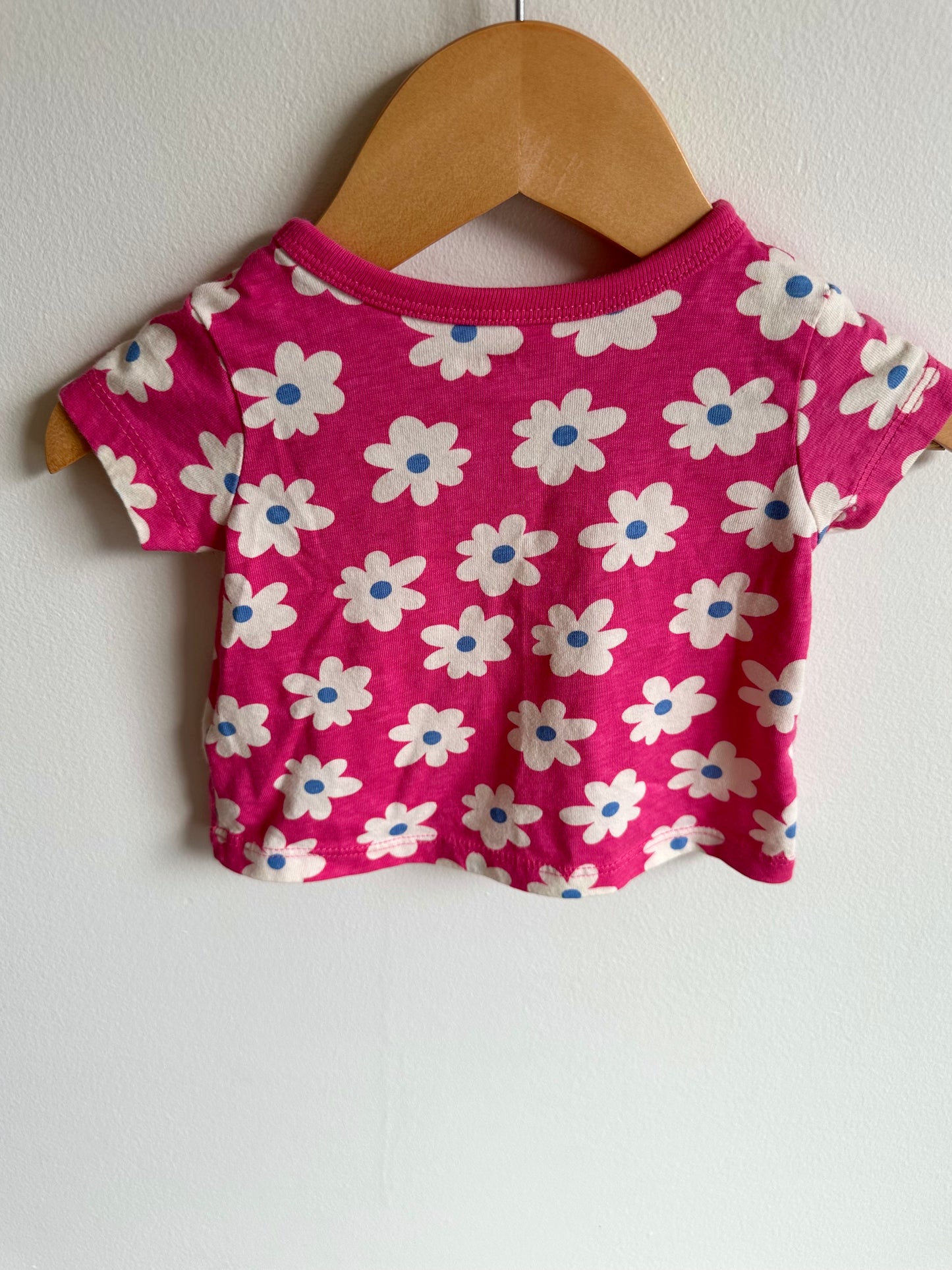 Pink Daisy T-shirt / 0-3m