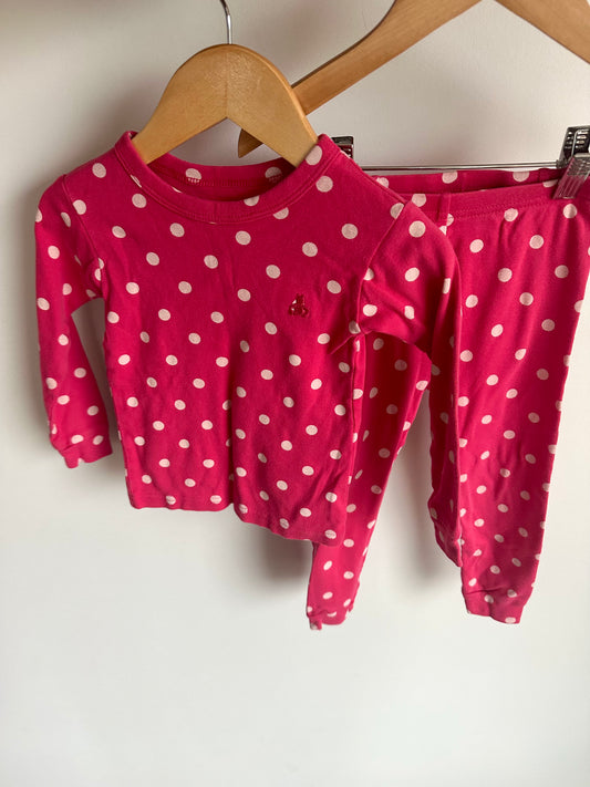 Pink Dot PJ Set / 3T