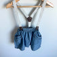 Chambray Skirt with Suspenders / 2T