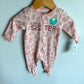 Little Sister Animal Print Sleeper (With tags) / 0-3m
