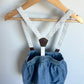 Chambray Skirt with Suspenders / 2T
