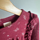 Ettie + H Maroon Floral Dress / 5 years