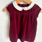 Gap Maroon Velour Dress / 6-12m