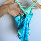 Blue Ruffle Swimsuit / 2T