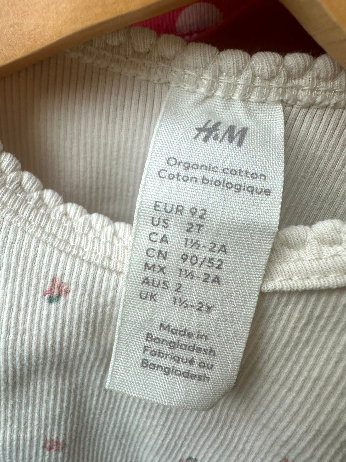 Floral White Scalloped Neck Set (PLAY) / 18-24m