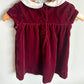 Gap Maroon Velour Dress / 6-12m