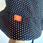 Navy Polka Dot Hat / 6-12m