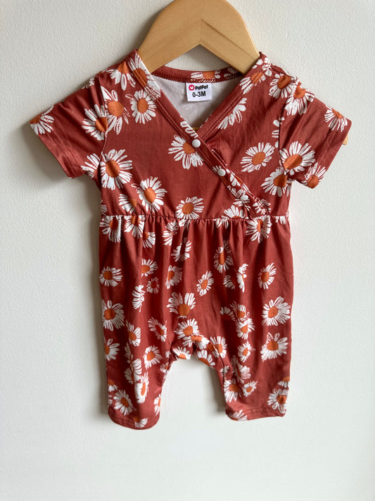 Copper Daisy Jumpsuit / 0-3m