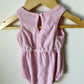 Pink Terry Romper / 0-3m