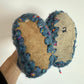 Blue Speckled Slippers Handmade / Size 2 Infant?