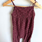 Gap Maroon Floral Jumpsuit / 18-24m