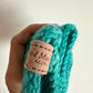 Handmade Teal Knit Socks / 3m?