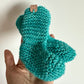 Handmade Teal Knit Socks / 3m?