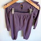 Purple Ruffle Top + Pants Set / 24m