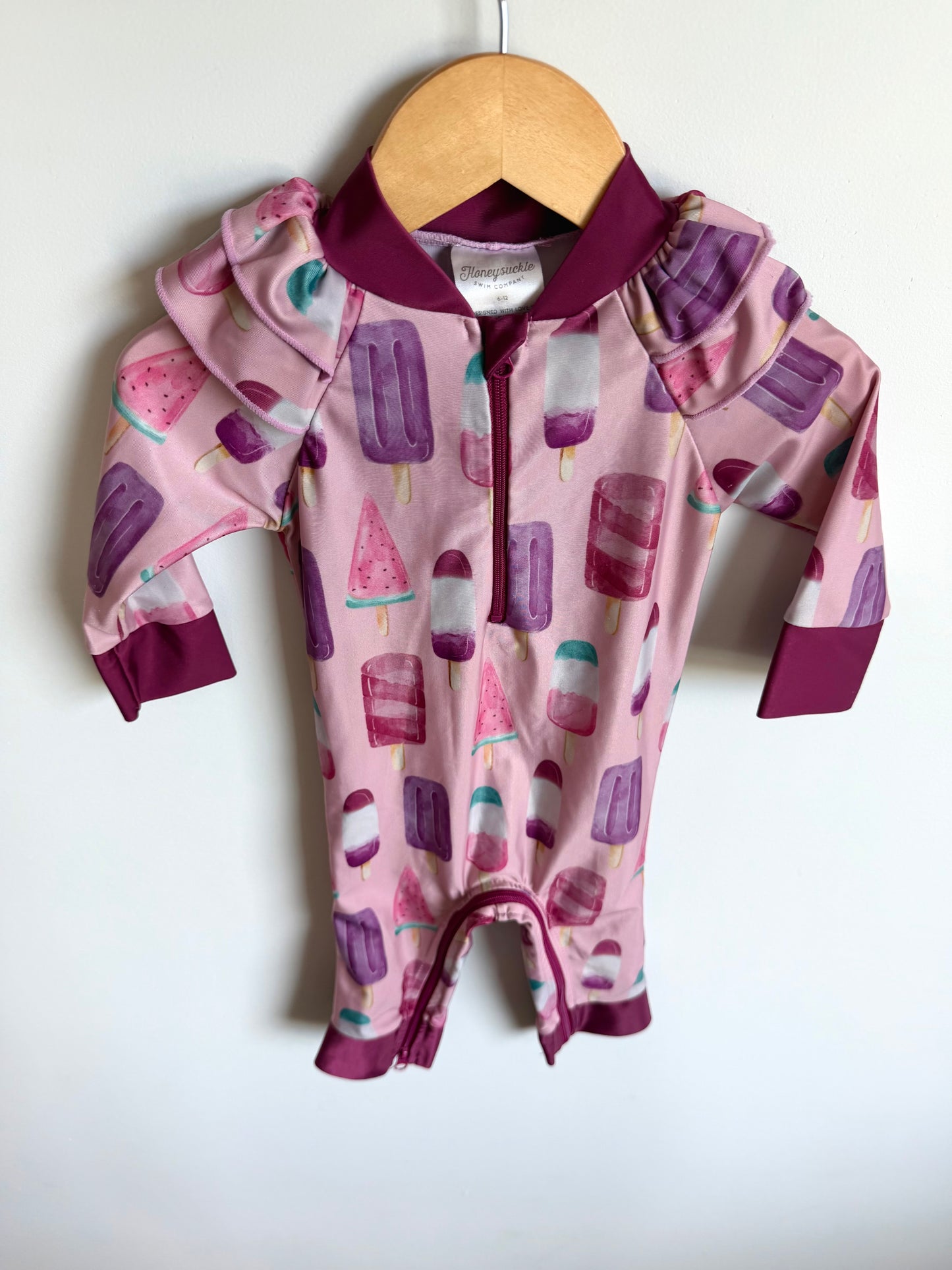 Honeysuckle Popcycle Swim Suit / 6-12m