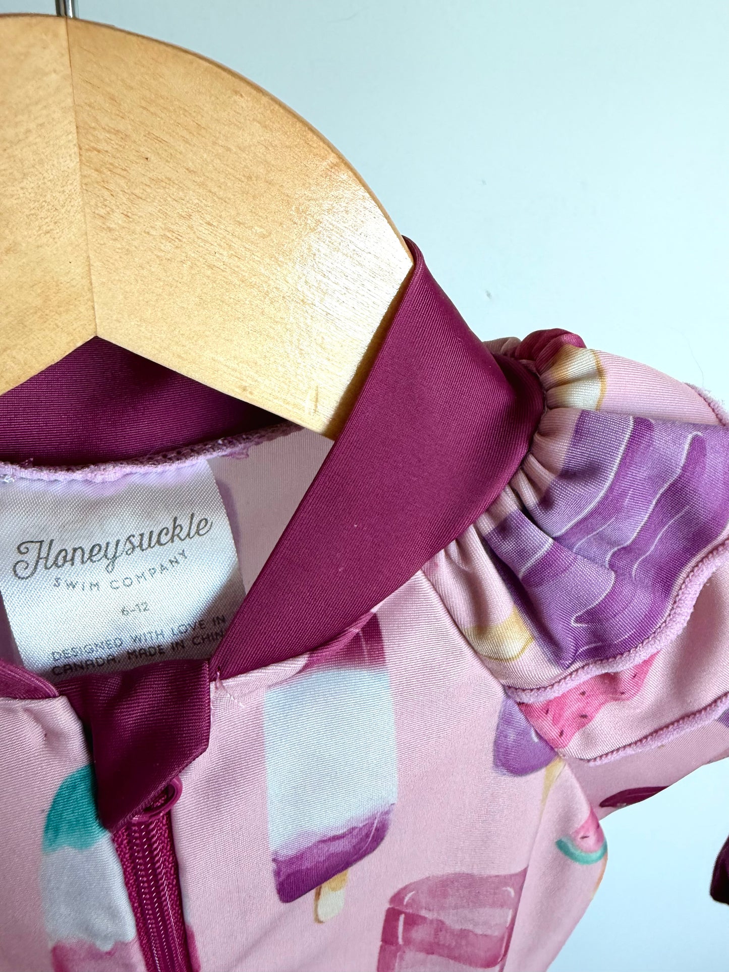 Honeysuckle Popcycle Swim Suit / 6-12m